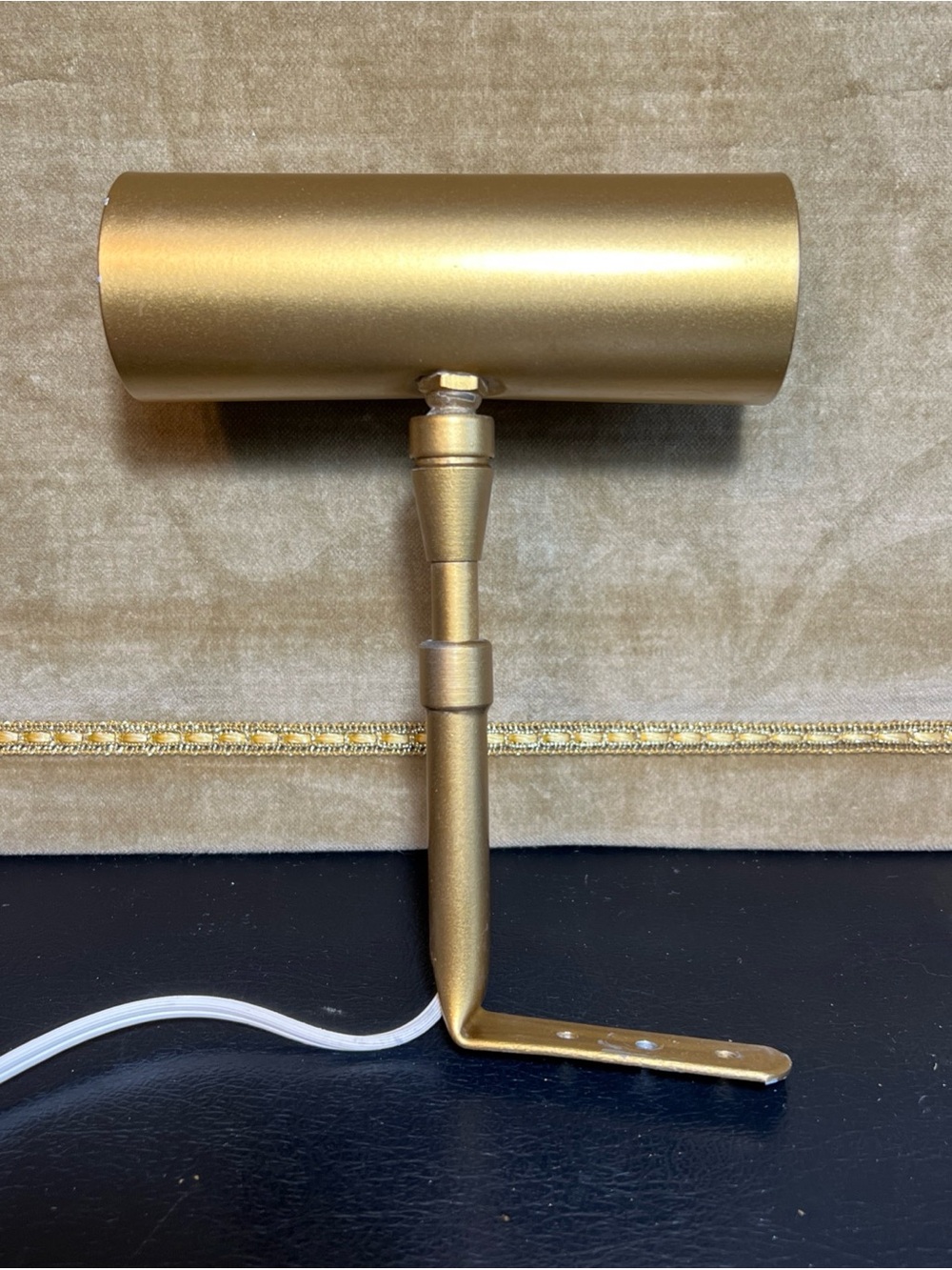 Gilbert Switch Brasstone Picture Piano Light Mid Century Vintage USA Works